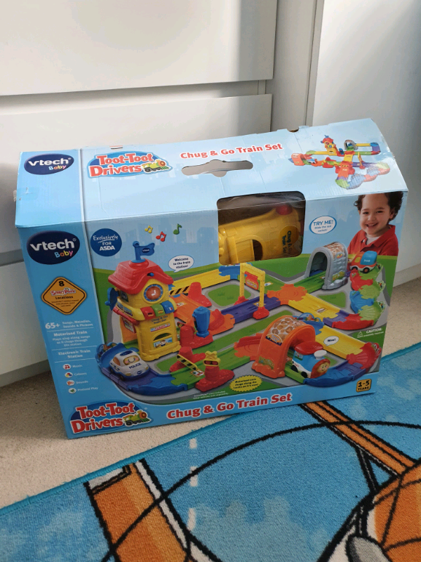 toot toot chug and go train set